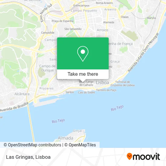 Las Gringas map