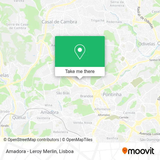 Amadora - Leroy Merlin map