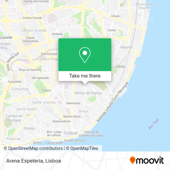 Arena Espeteria map
