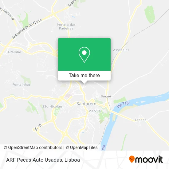 ARF Pecas Auto Usadas map