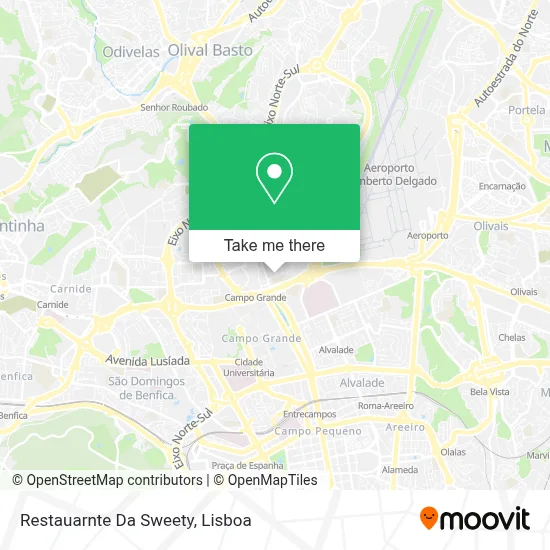 Restauarnte Da Sweety mapa