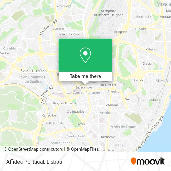Affidea Portugal map