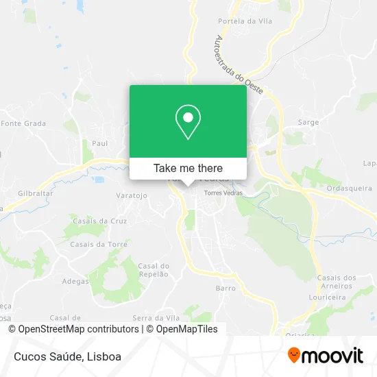 Cucos Saúde map