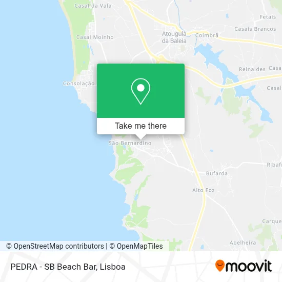PEDRA - SB Beach Bar map