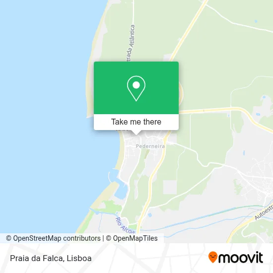 Praia da Falca mapa
