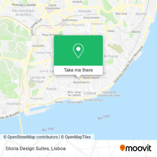 Gloria Design Suites map