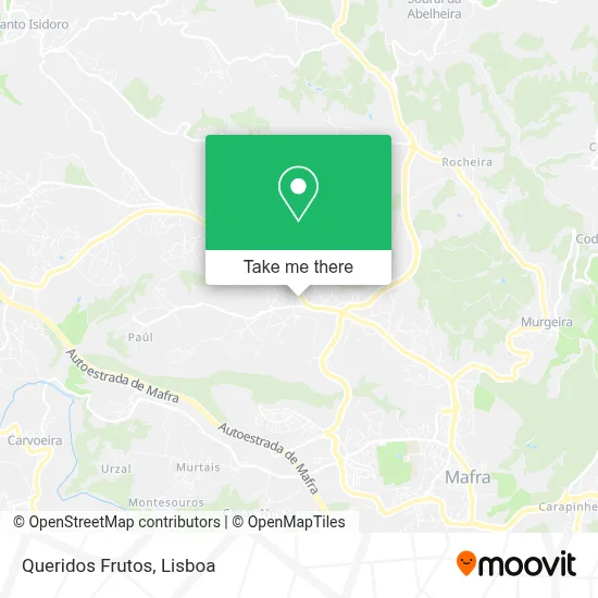 Queridos Frutos map