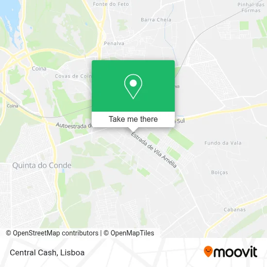 Central Cash map