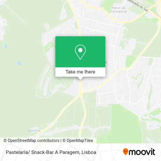 Pastelaria/ Snack-Bar A Paragem map