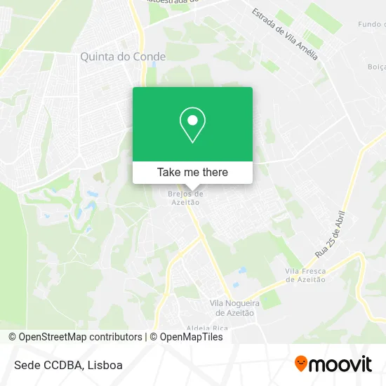 Sede CCDBA map