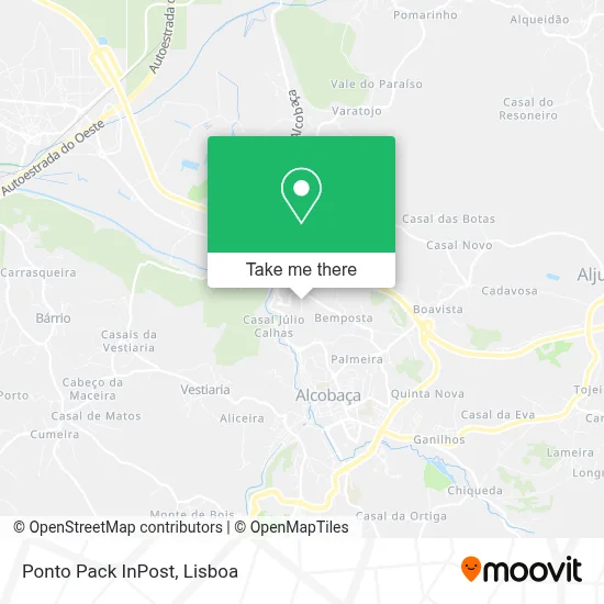 Ponto Pack InPost mapa
