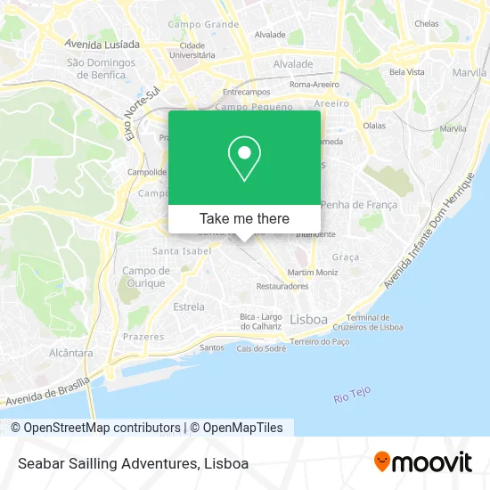 Seabar Sailling Adventures map