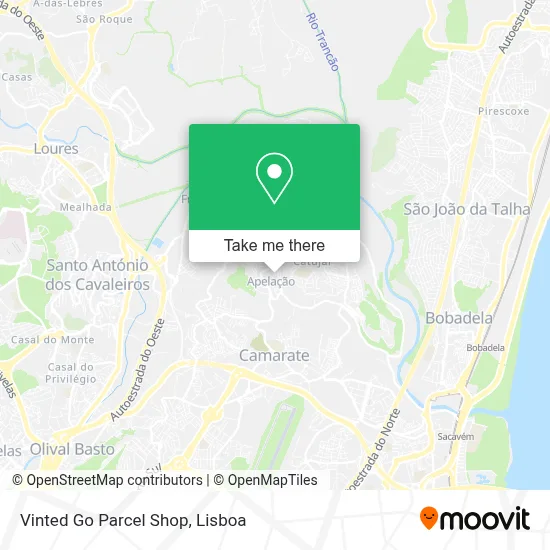 Vinted Go Parcel Shop mapa