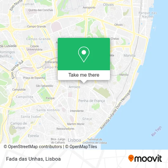 Fada das Unhas map