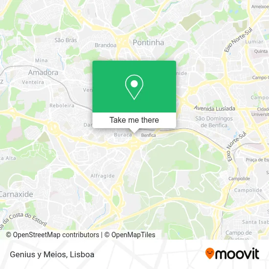 Genius y Meios map