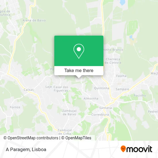 A Paragem map