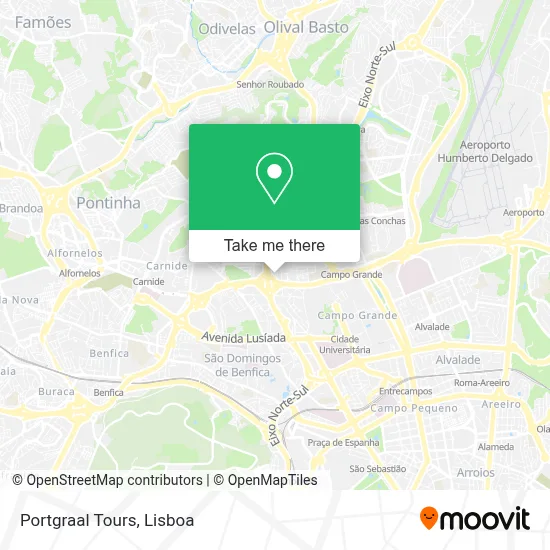 Portgraal Tours map