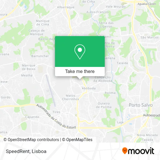 SpeedRent mapa