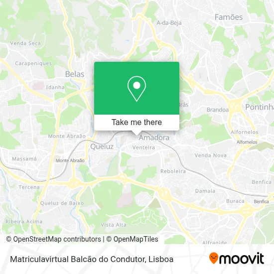 Matriculavirtual Balcão do Condutor map