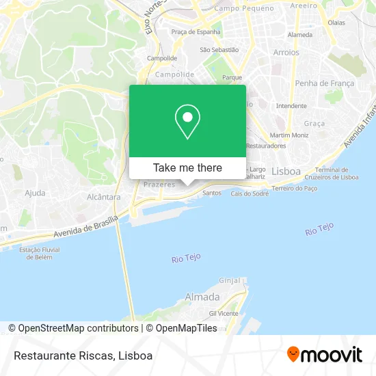 Restaurante Riscas map
