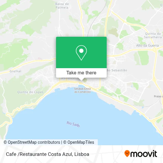 Cafe /Restaurante Costa Azul mapa