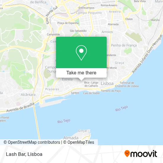 Lash Bar map