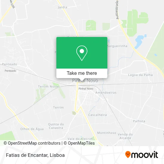 Fatias de Encantar map