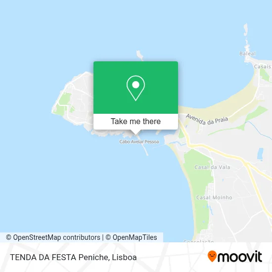 TENDA DA FESTA Peniche map