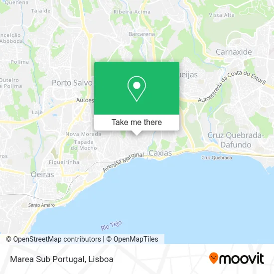 Marea Sub Portugal map