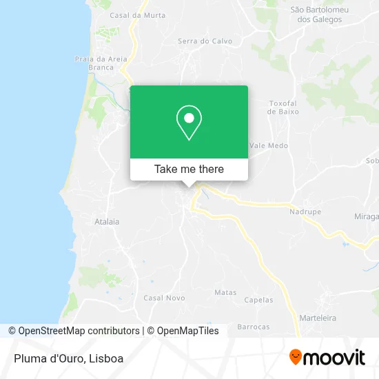 Pluma d'Ouro map