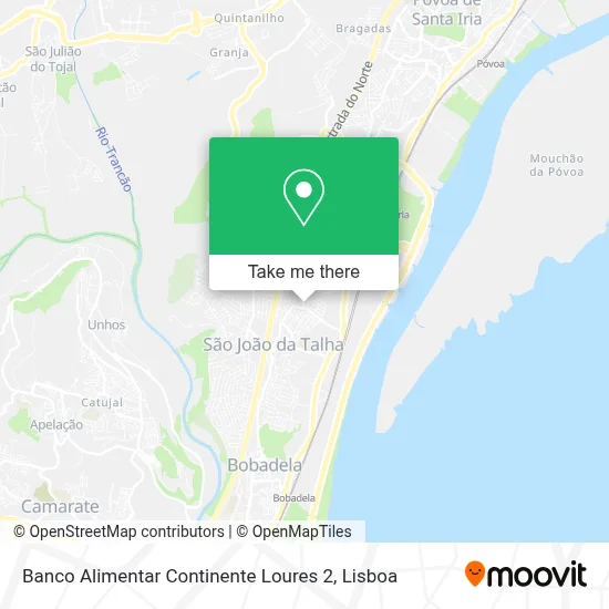 Banco Alimentar  Continente Loures 2 map