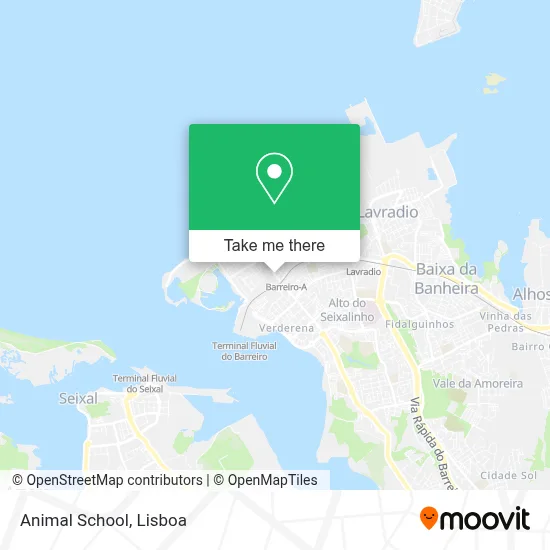 Animal School map