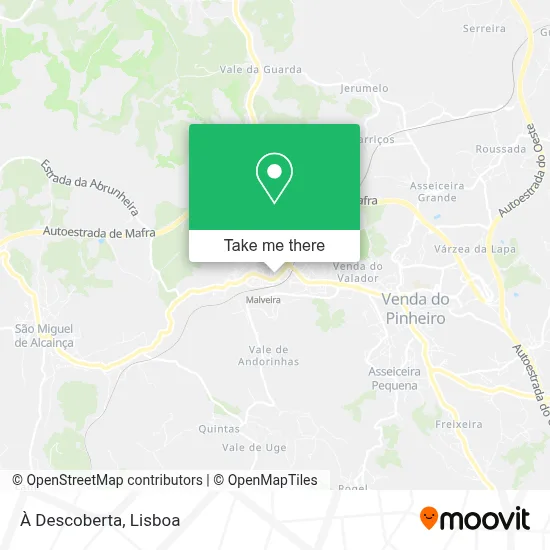 À Descoberta map