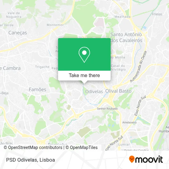 PSD Odivelas map