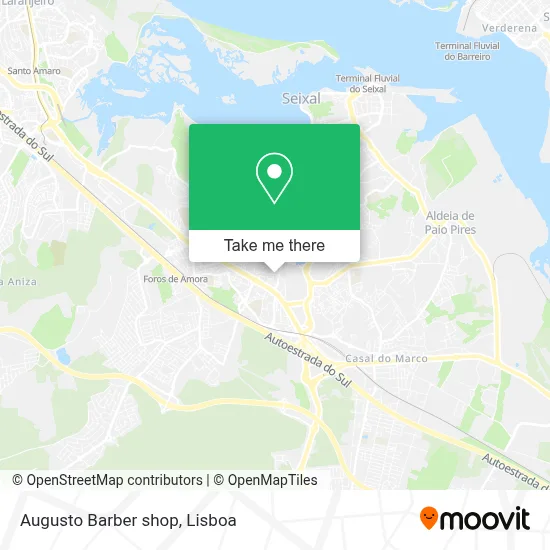 Augusto Barber shop map