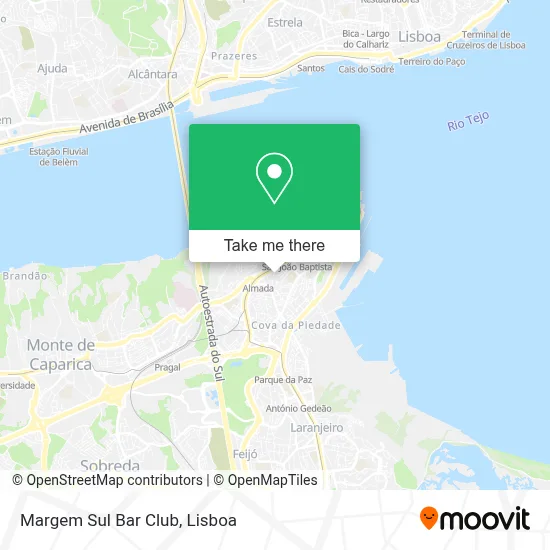 Margem Sul Bar Club map