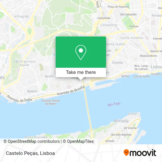 Castelo Peças map