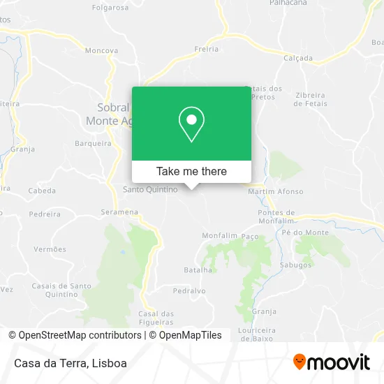 Casa da Terra map