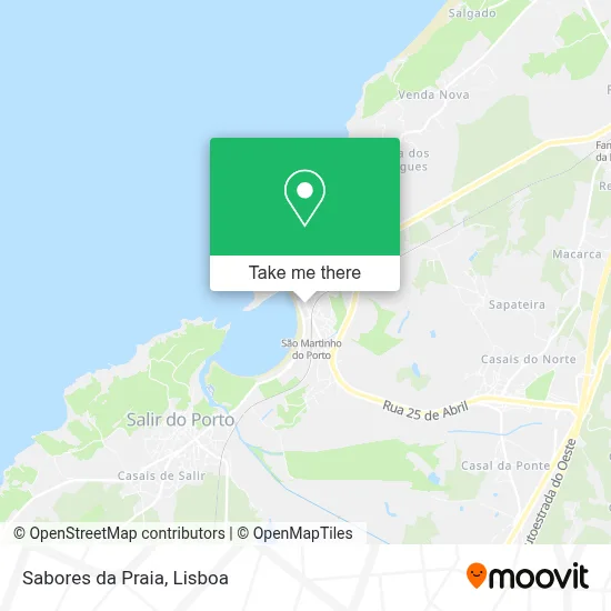 Sabores da Praia mapa