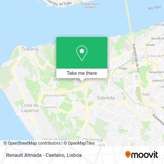 Renault Almada - Caetano map