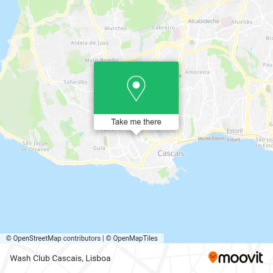 Wash Club Cascais map