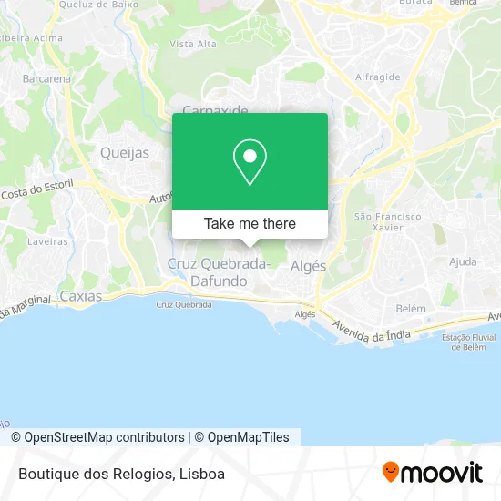 Boutique dos Relogios map