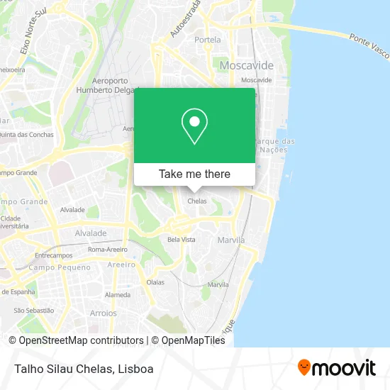 Talho Silau Chelas map