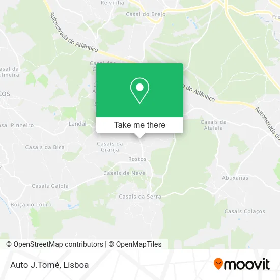 Auto J.Tomé map