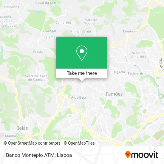 Banco Montepio ATM map