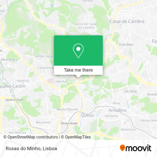 Rosas do Minho map