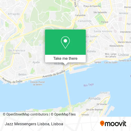 Jazz Messengers Lisboa map