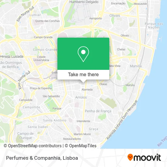 Perfumes & Companhia map