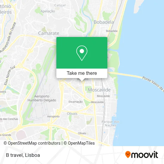 B travel map