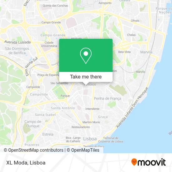 XL Moda mapa